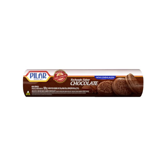 BISCOITO RECH CHOCOLATE PILAR 120G