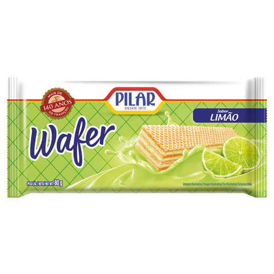 BISCOITO WAFER LIMAO PILAR 80G