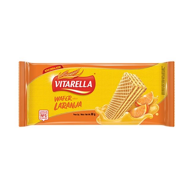 BISC WAFER LARANJA VITARELLA 80G