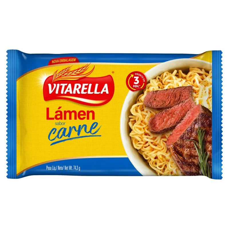 MACARRAO INST CARNE VITARELLA 74,3G