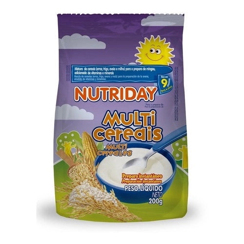 MINGAU DE MULTICEREAIS NUTRIDAY 200G